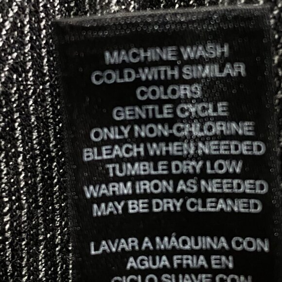 CHICO'S Women Black Label Pants Ankle Zip Elastic Waist Sz M Black Work 80-30 - Picture 15 of 16